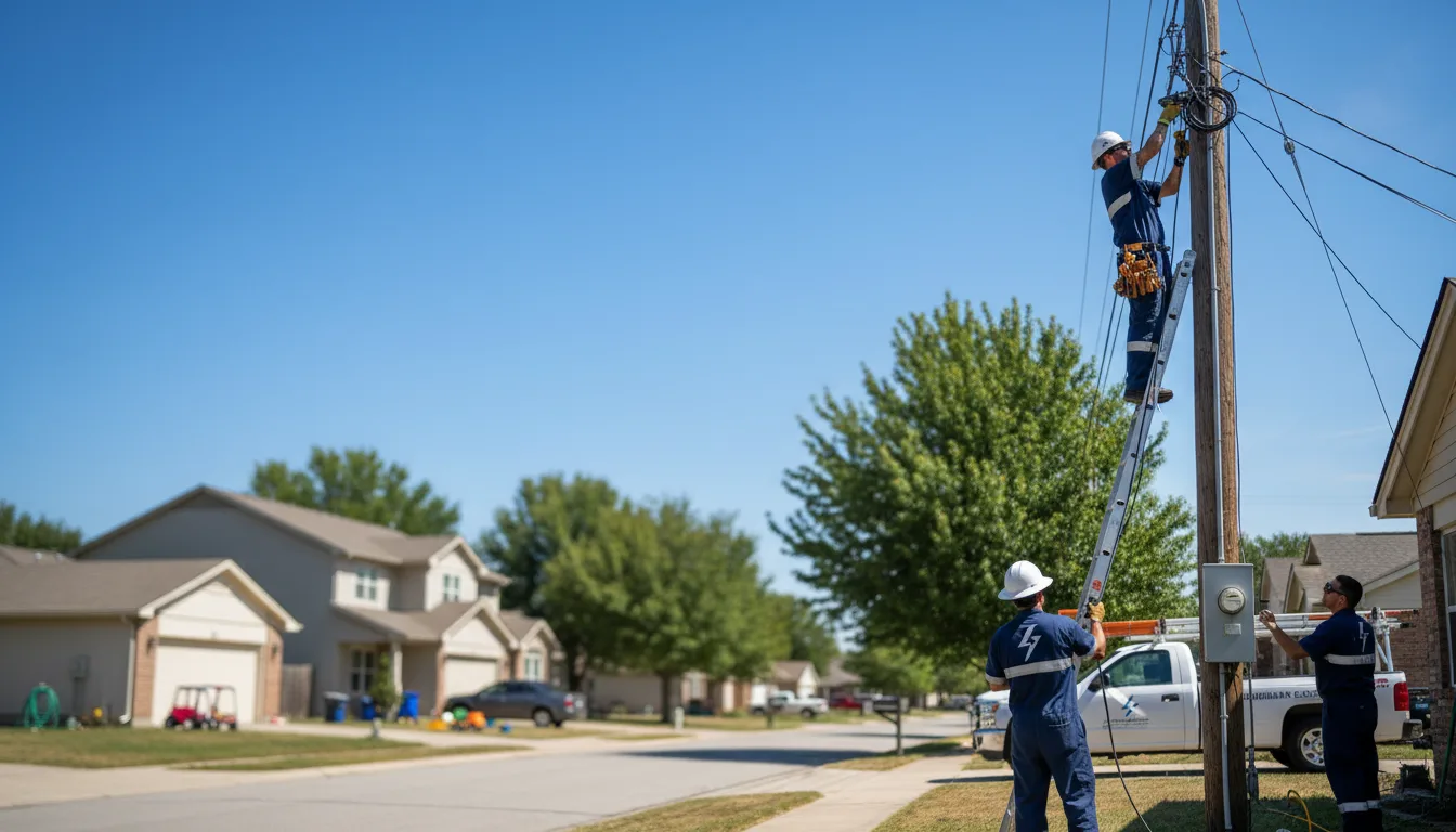 Residential electrician providing installation services in Franktown, CO